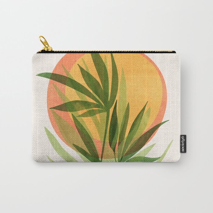 Retro Sunset Garden Still Life Carry All Pouch Gallery Image 1