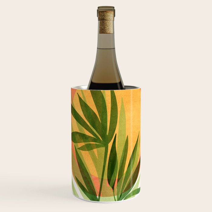 Retro Sunset Garden Still Life Wine Chiller Gallery Image 1