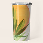Retro Sunset Garden Still Life Travel Mug Gallery Image 2