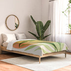 Retro Sunset Garden Still Life Comforter Gallery Image 2
