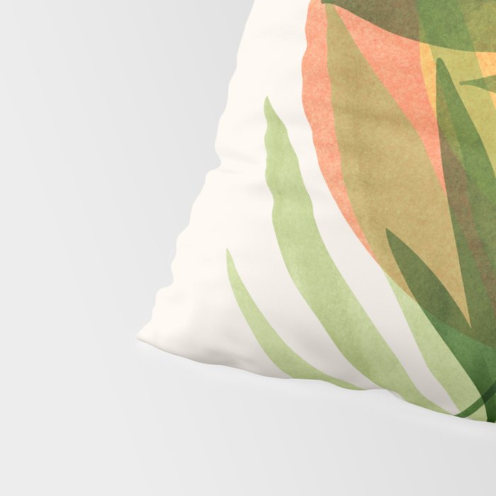 Retro Sunset Garden Still Life Pillow Sham Gallery Image 4