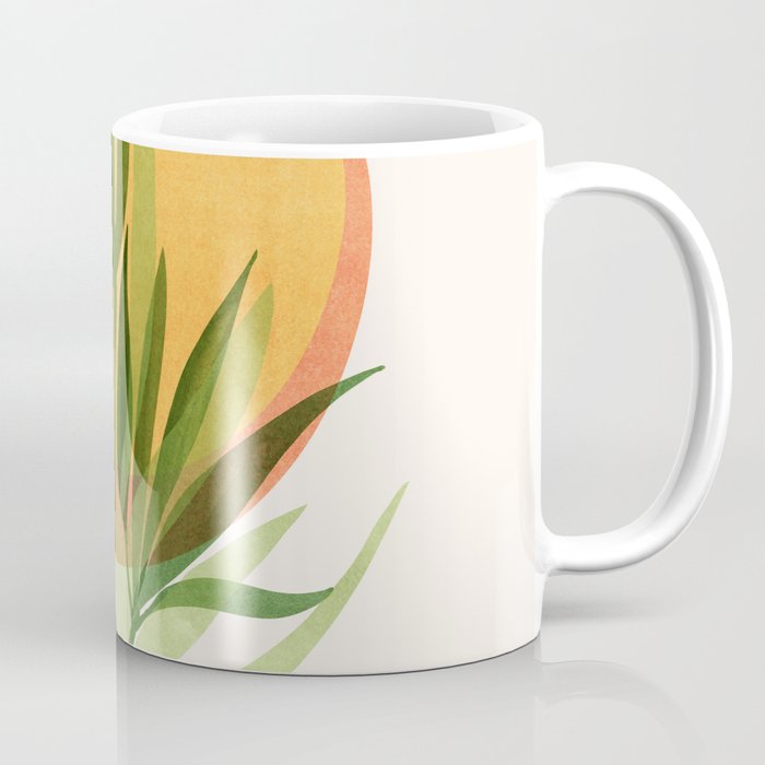 Retro Sunset Garden Still Life Coffee Mug Gallery Image 1