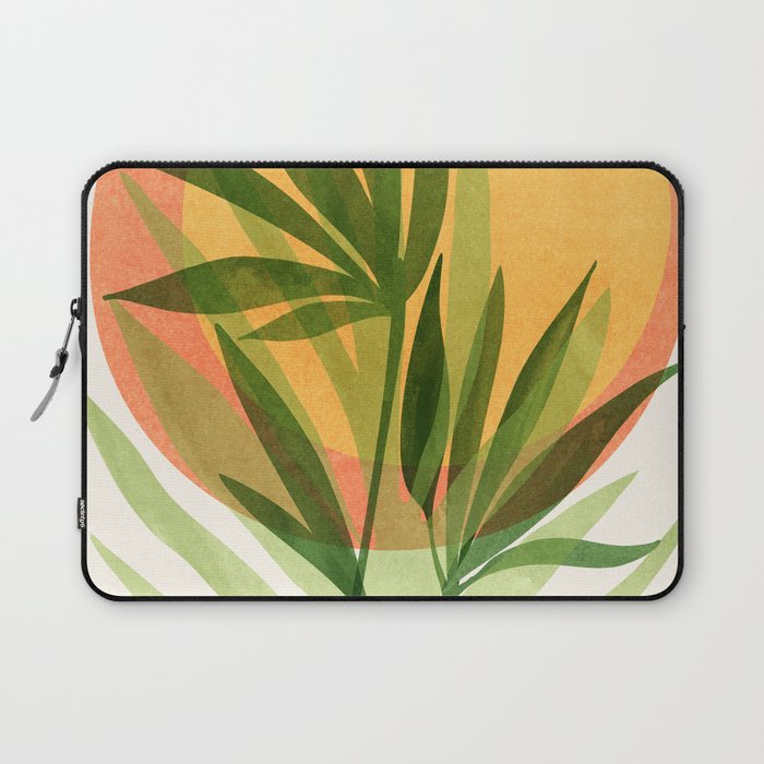 Retro Sunset Garden Still Life Laptop Sleeve Gallery Image 1