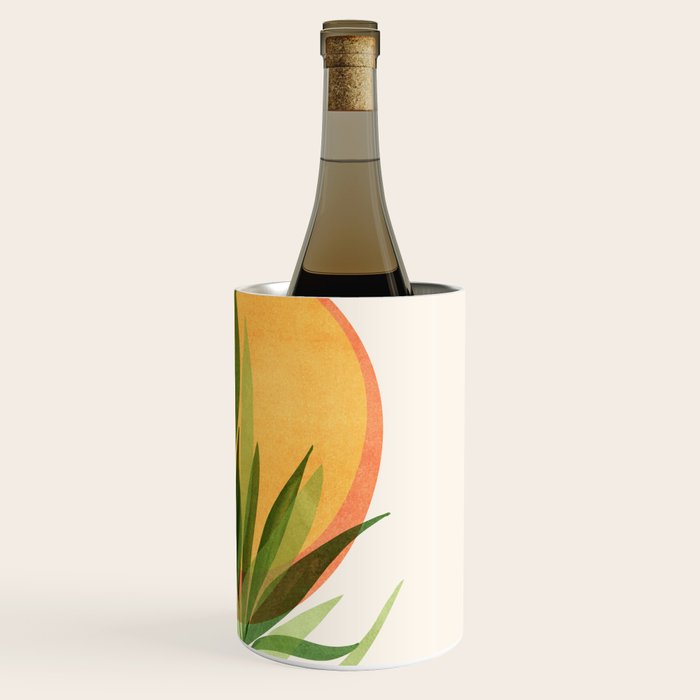 Retro Sunset Garden Still Life Wine Chiller Gallery Image 3