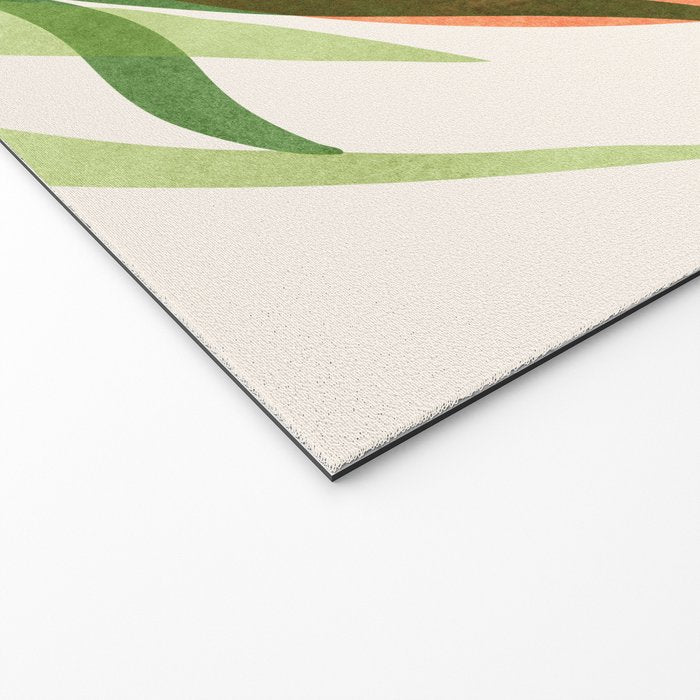 Retro Sunset Garden Still Life Welcome Mat Gallery Image 2