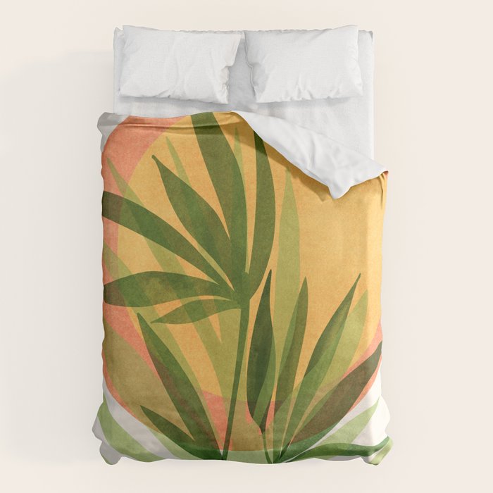 Retro Sunset Garden Still Life Duvet Cover Gallery Image 6