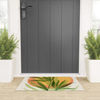 Retro Sunset Garden Still Life Welcome Mat Gallery Image 3