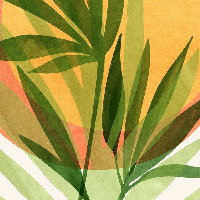 Retro Sunset Garden Still Life Coffee Mug Gallery Image 2