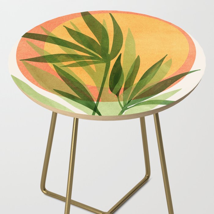 Retro Sunset Garden Still Life Side Table Gallery Image 2