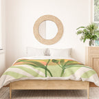 Retro Sunset Garden Still Life Duvet Cover Gallery Image 3