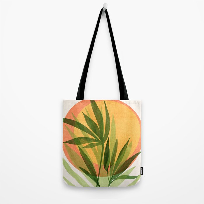 Retro Sunset Garden Still Life Tote Bag Gallery Image 2