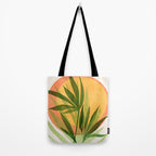 Retro Sunset Garden Still Life Tote Bag Gallery Image 2