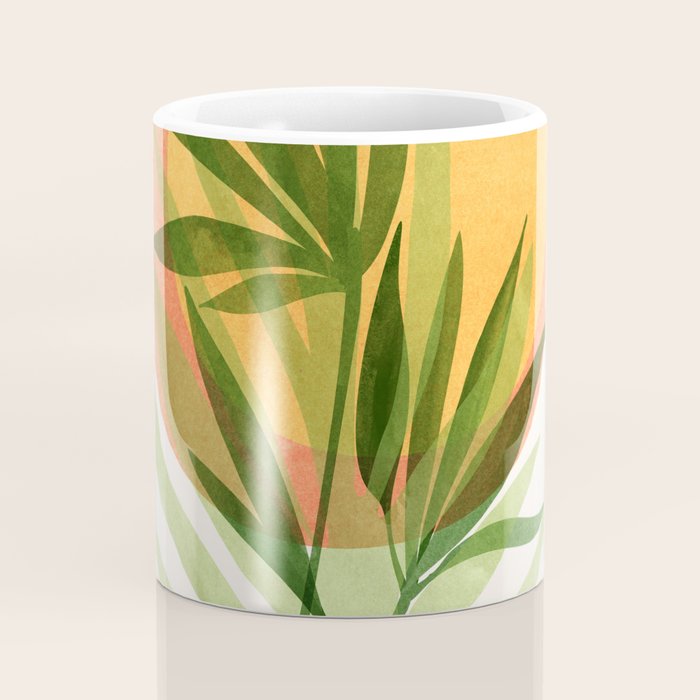 Retro Sunset Garden Still Life Coffee Mug Gallery Image 4