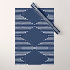 Geo (Navy) Wrapping Paper Gallery Image 1
