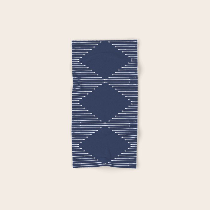 Geo (Navy) Bath Towel Gallery Image 1