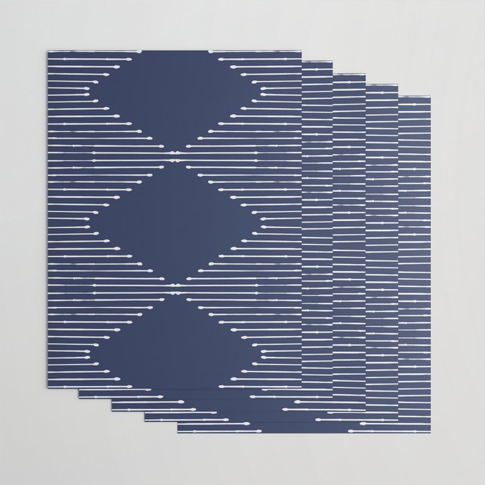 Geo (Navy) Wrapping Paper Gallery Image 3