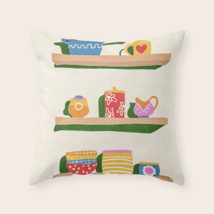 My favourite shelf Throw Pillow Gallery Image 1