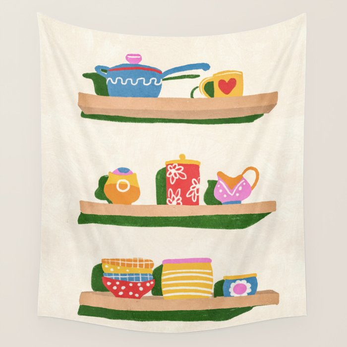 My favourite shelf Wall Tapestry Gallery Image 1
