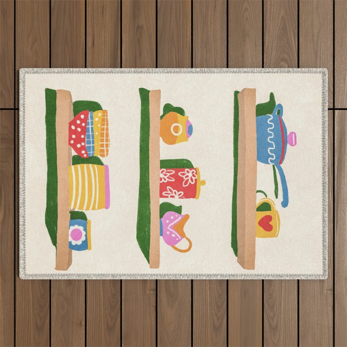 My favourite shelf Outdoor Rug Gallery Image 1