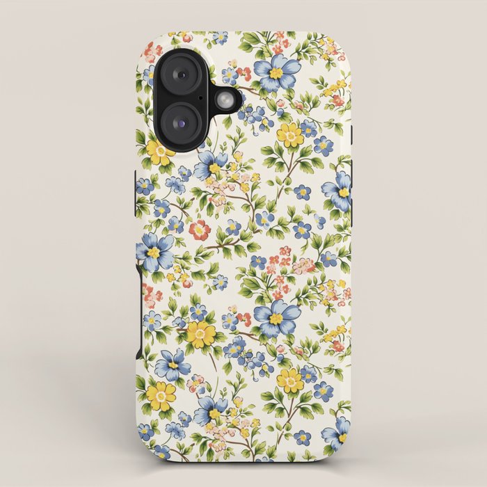 Cute Summer Floral Hand Painted iPhone Case Gallery Image 1
