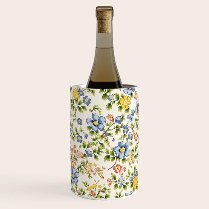 Cute Summer Floral Hand Painted Wine Chiller Gallery Image 2
