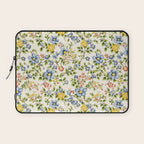 Cute Summer Floral Hand Painted Laptop Sleeve Gallery Image 1