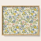 Cute Summer Floral Hand Painted Serving Tray Gallery Image 1