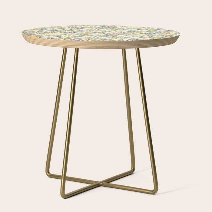 Cute Summer Floral Hand Painted Side Table Gallery Image 1