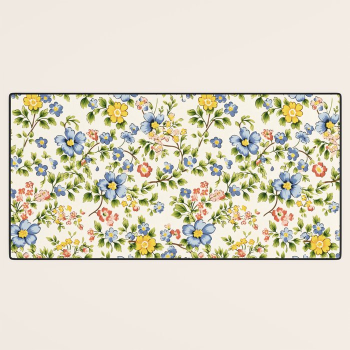 Cute Summer Floral Hand Painted Desk Mat Gallery Image 3