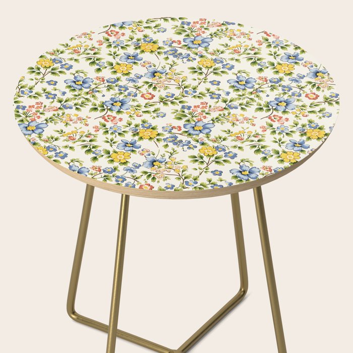Cute Summer Floral Hand Painted Side Table Gallery Image 2