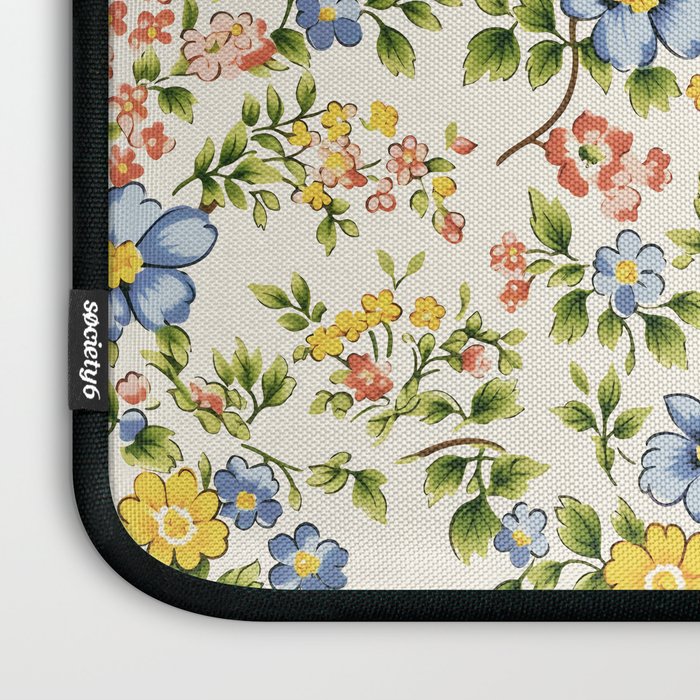 Cute Summer Floral Hand Painted Laptop Sleeve Gallery Image 3