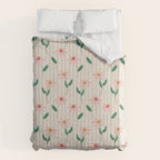 Flowers and stripes Duvet Cover Gallery Image 6