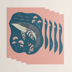 Whale in Bloom Wrapping Paper Gallery Image 3