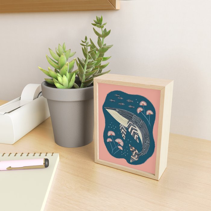Whale in Bloom Mini Art Print Gallery Image 2