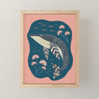 Whale in Bloom Mini Art Print Gallery Image 1
