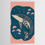 Whale in Bloom Tablecloth Gallery Image 2