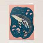 Whale in Bloom Stationery Card Gallery Image 2