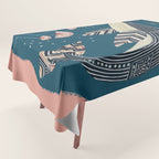 Whale in Bloom Tablecloth Gallery Image 1