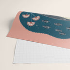 Whale in Bloom Wrapping Paper Gallery Image 2