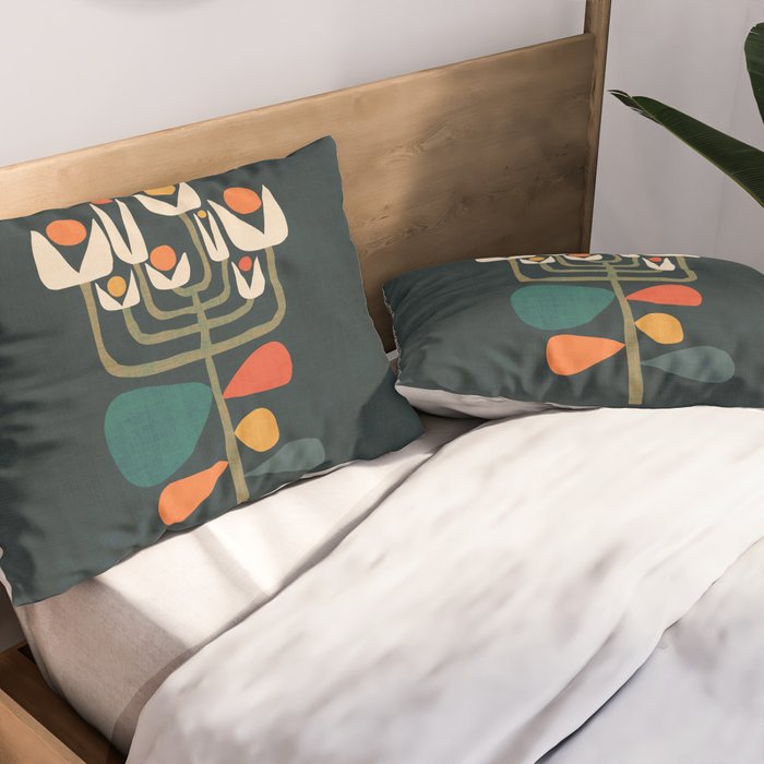 Retro botany Pillow Sham Gallery Image 2