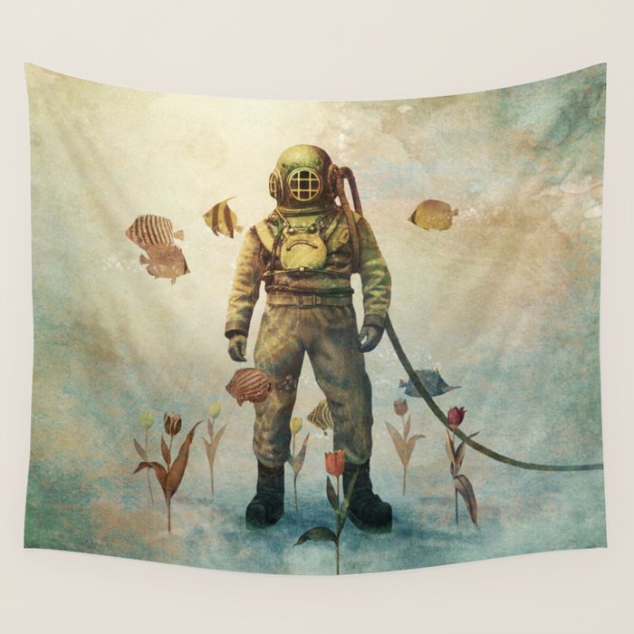 Deep Sea Garden  Wall Tapestry Gallery Image 4