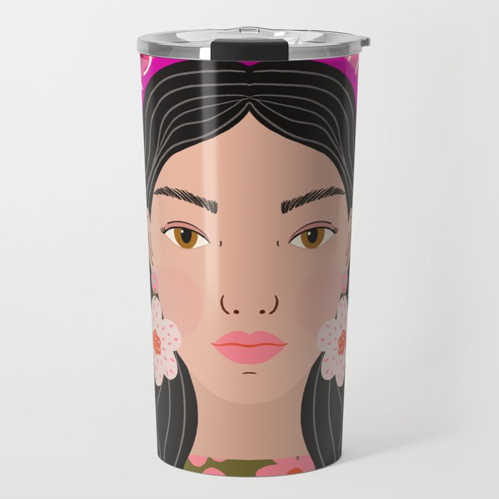 Woman Portrait - Dreams do come true  Travel Mug Gallery Image 1
