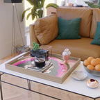 Woman Portrait - Dreams do come true  Serving Tray Gallery Image 2