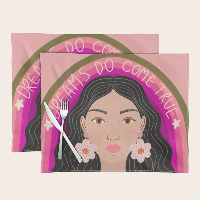 Woman Portrait - Dreams do come true  Placemat
