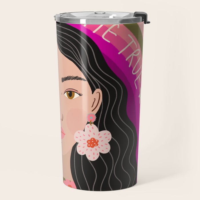 Woman Portrait - Dreams do come true  Travel Mug Gallery Image 2