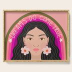 Woman Portrait - Dreams do come true  Serving Tray Gallery Image 1