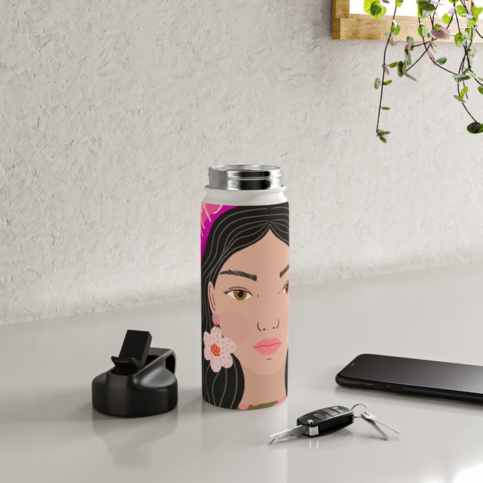 Woman Portrait - Dreams do come true  Water Bottle Gallery Image 4