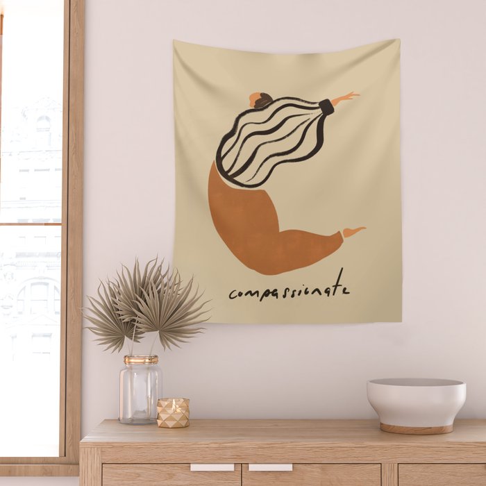 C for Compassionate Wall Tapestry Gallery Image 2