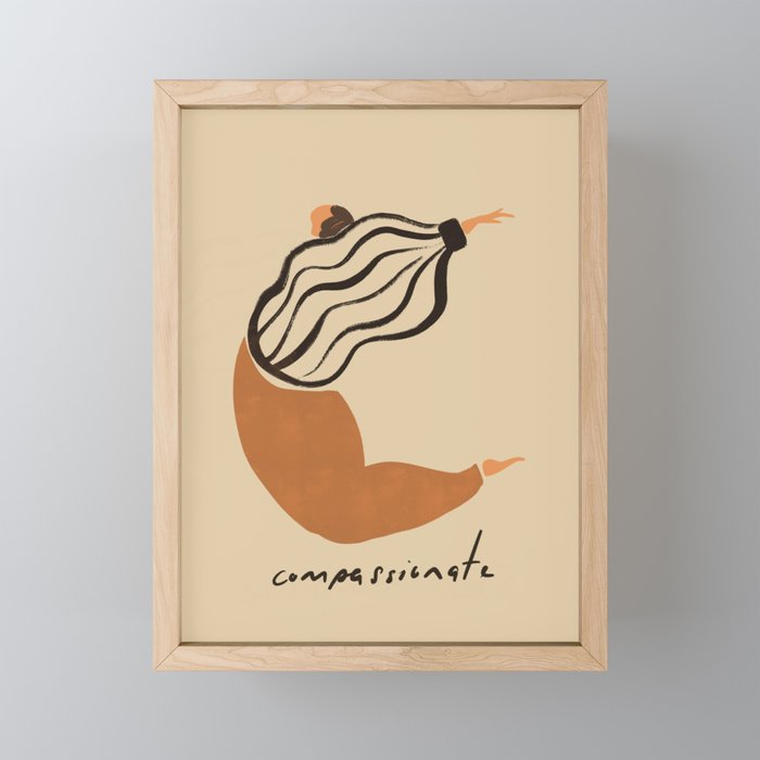 C for Compassionate Mini Art Print Gallery Image 1