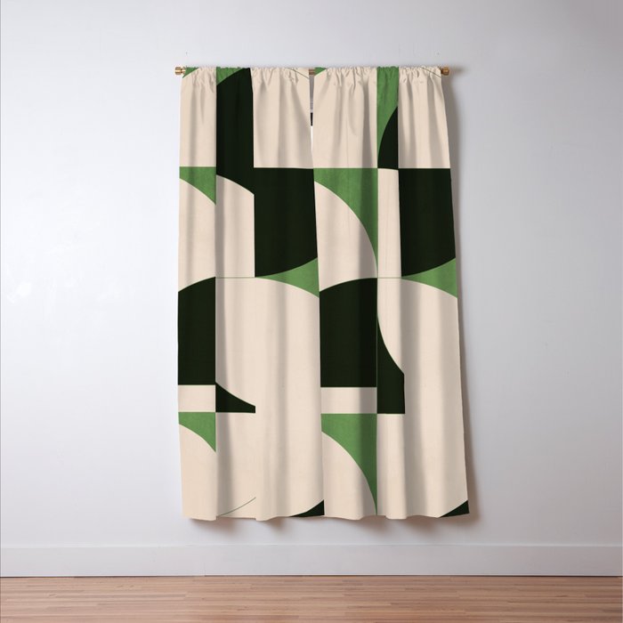Geometric Shapes 248 Window Curtain Gallery Image 3